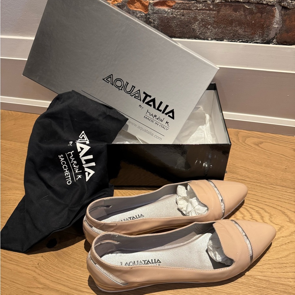 Aquatalia Blush Flats with Cutouts
